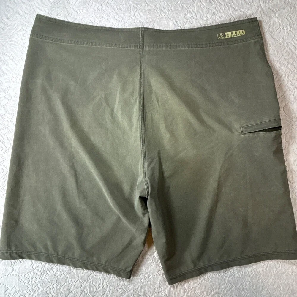 Hurley Crossover Board Shorts Mens 38 Olive Green Striped Utility Hybrid